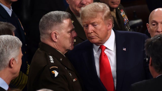 Donald Trump and Mark Milley 