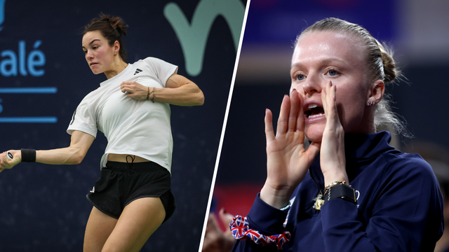 Tennis players Lois Boisson and Harriet Dart 