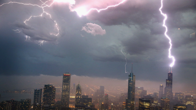 Severe Storms Pass Through Chicago in 2013 